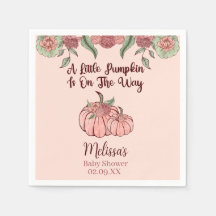 Baby shower van Floral Pink