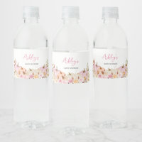 Baby shower van Floral Pink