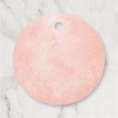 Baby shower van Floral pony's Bedankjes Labels (Achterkant)