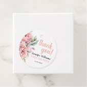 Baby shower van Floral pony's Bedankjes Labels (In situ)