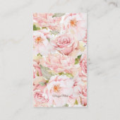 Baby shower van Floral Rocking Horse Informatiekaartje (Achterkant)