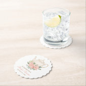 Baby shower van Floral Tea Party Kartonnen Onderzetters (Insitu)