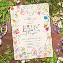 Baby shower van florale bloem