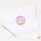 Baby shower van florztoen ronde sticker (Envelop)