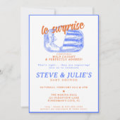 Baby shower van Franse sardines in blik Kaart (Voorkant)