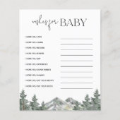 Baby shower van gebergte - wensen voor Baby Kaarte (Voorkant)