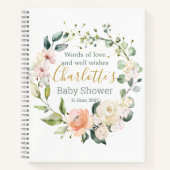 Baby shower van gebladerte notitieboek (Voorkant)