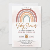 Baby shower van geblindeerde tonnen pasta Boho-reg Kaart (Voorkant)