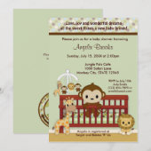 BABY SHOWER van GELDSLEUTEL Oerwoud Kaart (Voorkant / Achterkant)