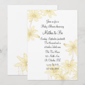 Baby shower van Gele Dagen Kaart (Voorkant / Achterkant)