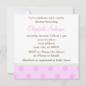 Baby shower van gele en roze vogels kaart (Achterkant)