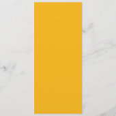 Baby shower van gele honingbijen menu (Achterkant)