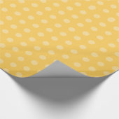 Baby shower van gele poka Dot Cadeaupapier (Hoek)