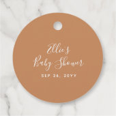 Baby shower van geverfde maan bedankjes labels (Achterkant)