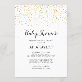 Baby shower van goudConfetti Kaart