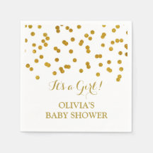 Baby shower van goudConfetti