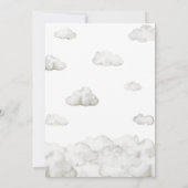 Baby shower van Green Hot Air Ballon Kaart (Achterkant)