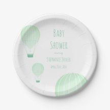 Baby shower van Green Hot Air Ballon