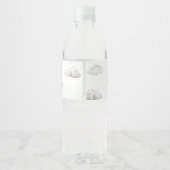 Baby shower van Green Hot Air Ballon Waterfles Etiket (Achterkant)