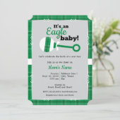 Baby shower van Green Play Rattle Eagle Kaart (Staand voorkant)