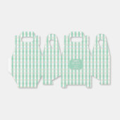 Baby shower van Green & Tan Gingham Bedankdoosjes (Uitgevouwen)