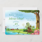 Baby shower van griesmeel en Baby-schildpadden Kaart (Voorkant)