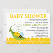 Baby shower van groothoekbijen kaart (Voorkant)