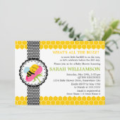 Baby shower van groothoekbijen kaart (Staand voorkant)