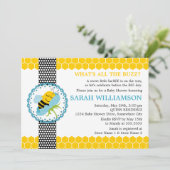 Baby shower van groothoekbijen kaart (Staand voorkant)