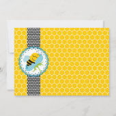 Baby shower van groothoekbijen kaart (Achterkant)