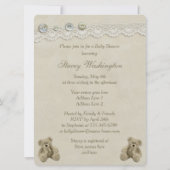 Baby shower van grote teddybear kaart (Achterkant)