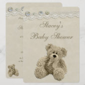 Baby shower van grote teddybear kaart (Voorkant / Achterkant)
