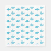 Baby shower van haaien en walvissen Blue Boy Servet (Voorkant)