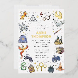 Baby shower van Harry Potter Icon Folie Uitnodiging