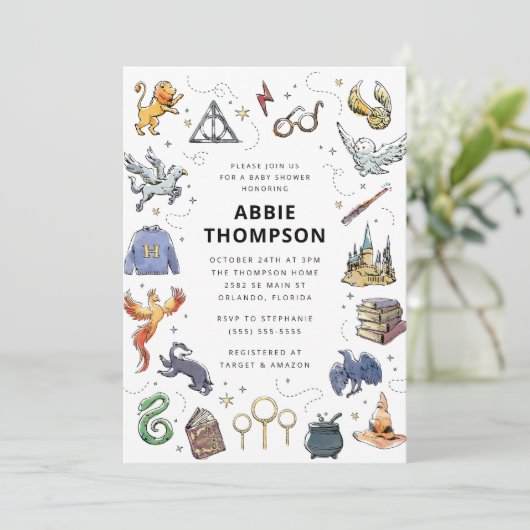 Baby shower van Harry Potter Icon Kaart (Staand voorkant)
