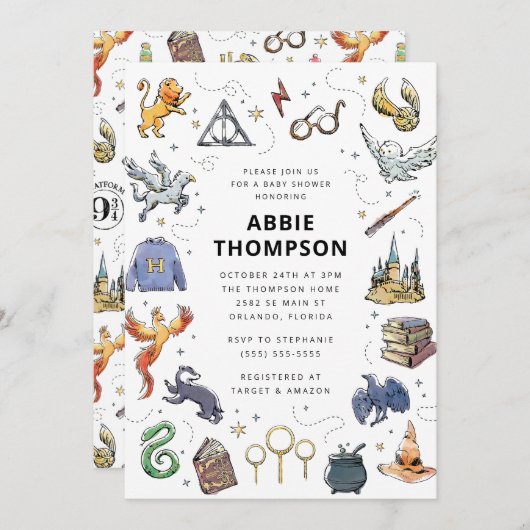 Baby shower van Harry Potter Icon Kaart (Voorkant / Achterkant)