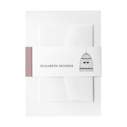 Baby shower van hartslag Uitnodigingen Wikkel (Voorkant Voorbeeld)