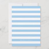 Baby shower van Hawaiian Luau per post | Blauw Kaart (Achterkant)