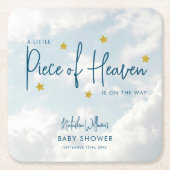 Baby shower van Heaven Clouds Kartonnen Onderzetters (Voorkant)