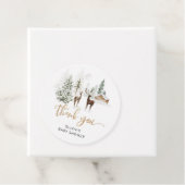 Baby shower van herten van bosgebieden bedankt bedankjes labels (In situ)