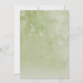 Baby shower van herten van bossen kaart (Achterkant)