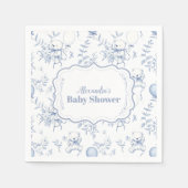 Baby shower van het Beer van Toile de Jouy Servet (Voorkant)