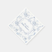 Baby shower van het Beer van Toile de Jouy Servet (Hoek)