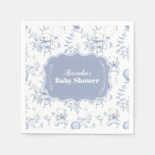 Baby shower van het Beer van Toile de Jouy Servet (Voorkant)