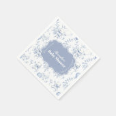 Baby shower van het Beer van Toile de Jouy Servet (Hoek)