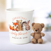 Baby shower van het bos - Waterverf van schapen Papieren Bekers