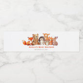 Baby shower van het bos - Waterverf van schapen Waterfles Etiket (Enkel label)