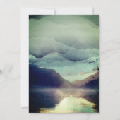 Baby shower van het bosgebergte kaart (Achterkant)