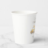 Baby shower van het bouwthema papieren bekers (Rechts)