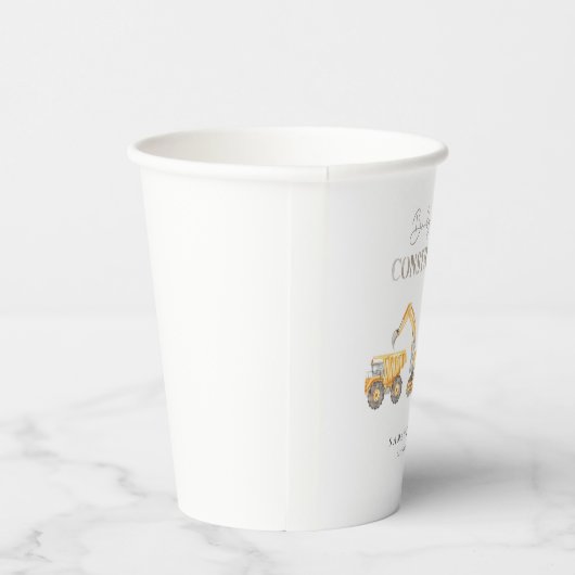 Baby shower van het bouwthema papieren bekers (Rechts)